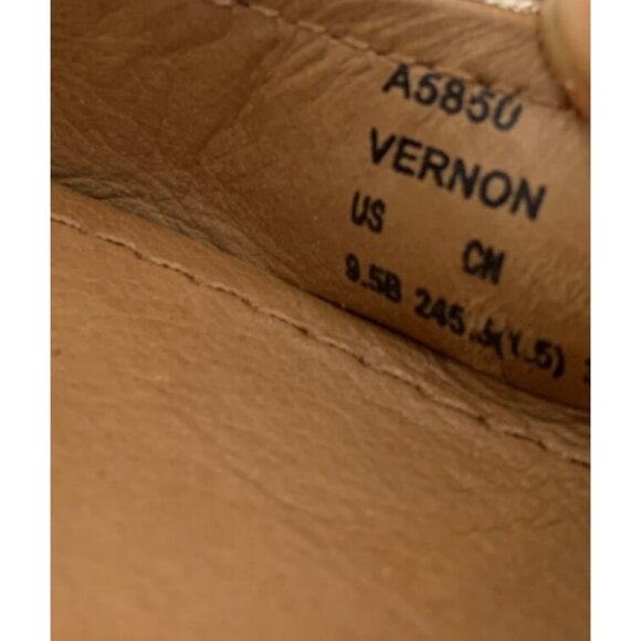 Metallic Gold Leather 9.5 Coach Driving Loafers Rubber Sole 9.5 Ballet Flats - Picture 5 of 12